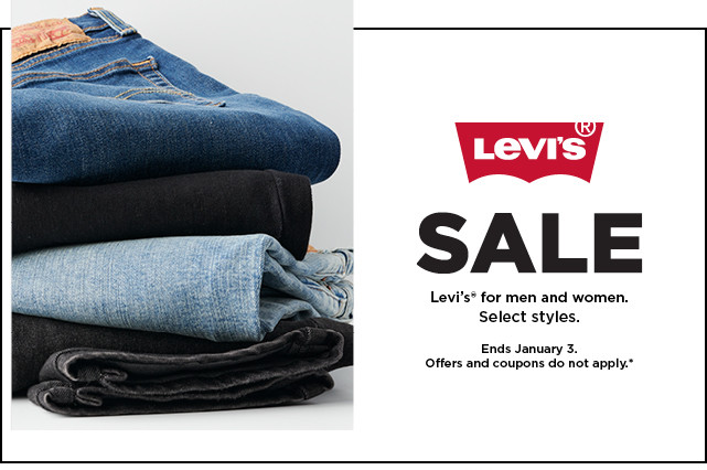 Levi's sale for men and women. Select styles. Offers and coupons do not apply. Shop now.