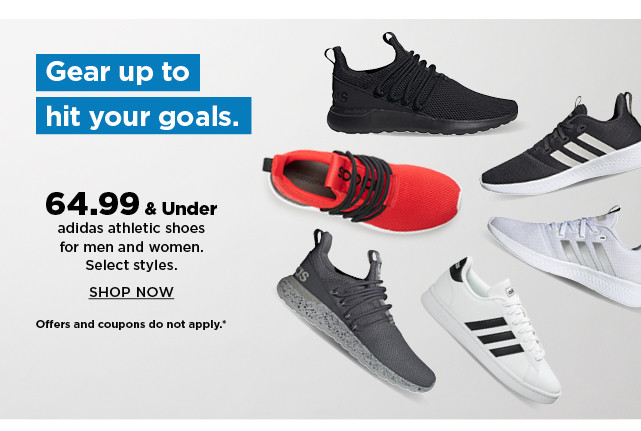 64.99 and under adidas athletic shoes for men and women. shop now.