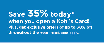 don't have a kohls card? apply now.