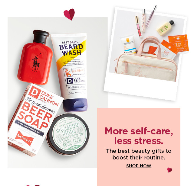 shop beauty gifts for your valentine