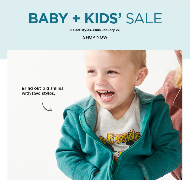 shop the kids and baby sale