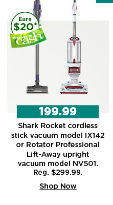 199.99 shark rocket cordless stick vacuum or rotator professional lift away upright vacuum. shop now.