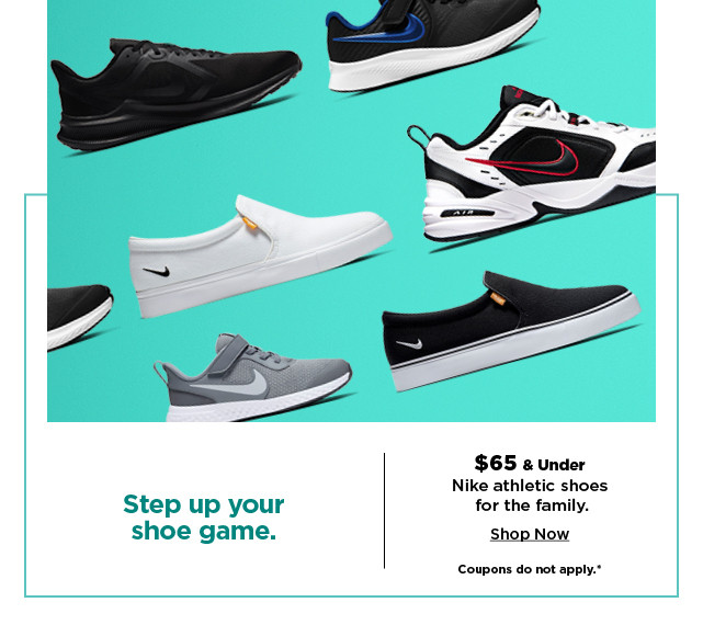 $65 and under nike athletic shoes for the family. shop now.
