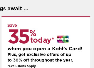 don't have a kohls card? apply now.