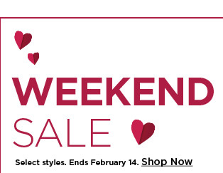 weekend sale. shop now.