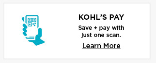 kohls pay. pay and apply offers with one scan. learn more.