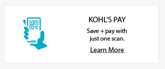 kohls pay. pay and apply offers with one scan. learn more.