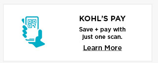 kohls pay. pay and apply offers with one scan. learn more.