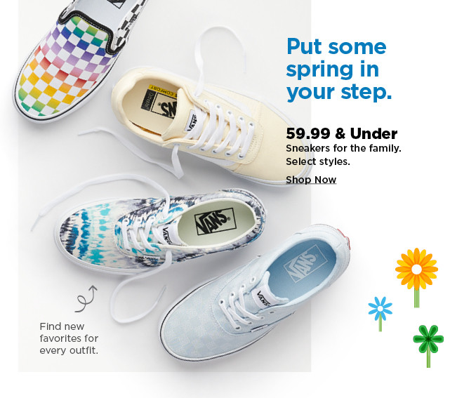 59.99 and under shoes for the family. shop now.