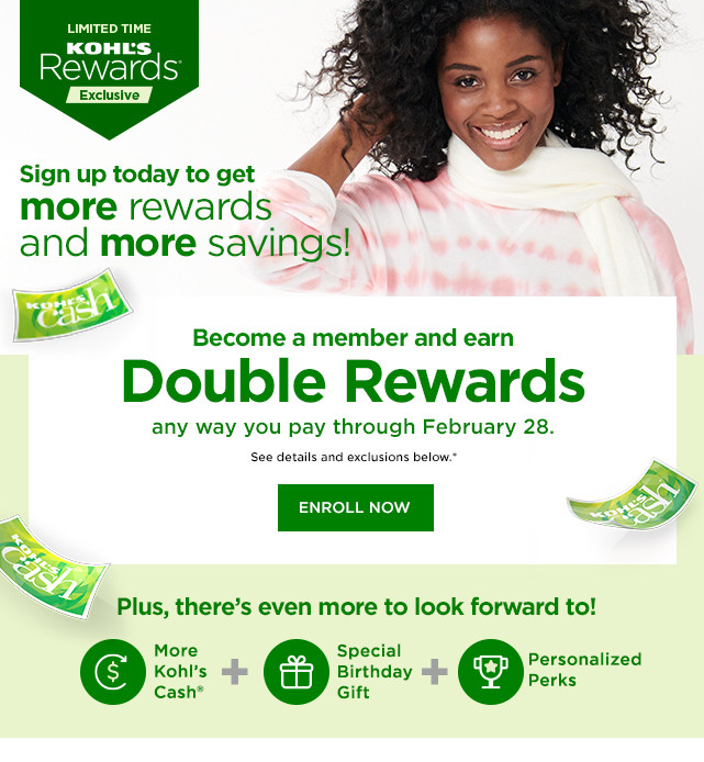 earn 2 points for every dollar spent. shop now. not a member, enroll now.