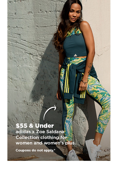 $55 and under adidas x zoe saldana collectionf clothing for women and womens plus. shop now.