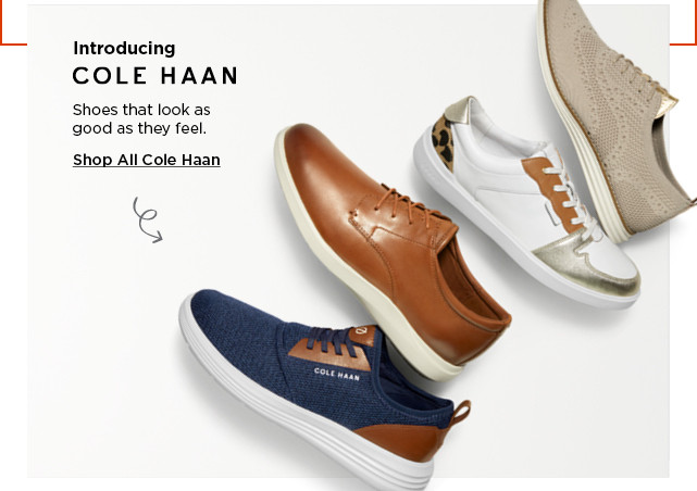 introducing cole haan. shop now.