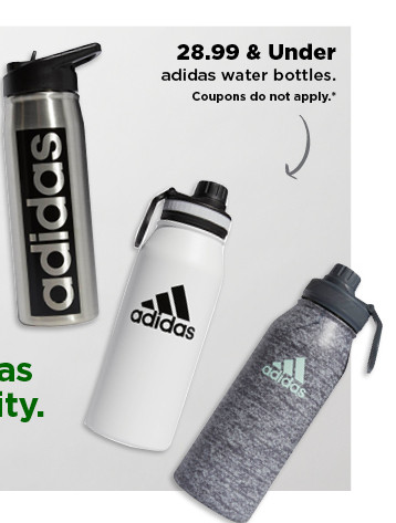 28.99 and under adidas water bottles. shop now.