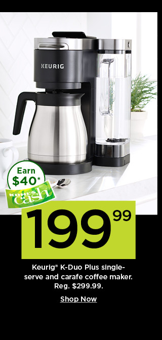 199.99 keurig k duo plus single serve and carafe coffee maker. shop now.