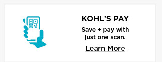 kohls pay. pay and apply offers with one scan. learn more.