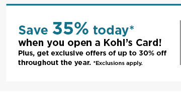 don't have a kohls card? apply now.