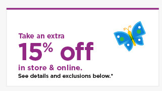 take an extra 15% off using promo code YOUR15. shop now.