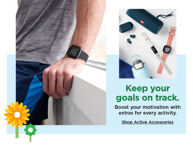 shop active accessories. 