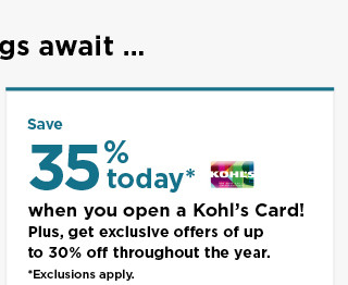 don't have a kohls card? apply now.