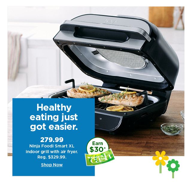 279.99 ninja foodi smart XL indoor grill with air fryer. shop now.