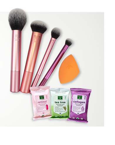 50% off real techniques makeup brushes, sponges and earth therapeutics bath and body. shop now. 