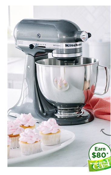 399.99 kitchenaid artisan 5 quart tilt head stand mixer. shop now.