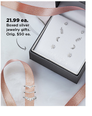 21.99 each boxed silver jewelry gifts. shop now.