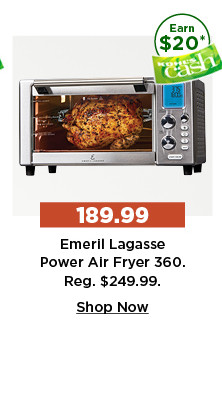 189.99 emeril lagasse power air fryer 360. shop now.