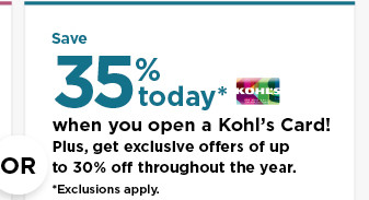 don't have a kohls card? apply now.