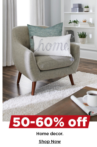 50-60% off home decor. shop now.