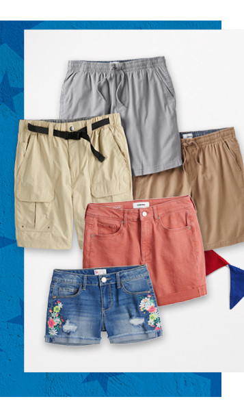 starting at $24.99 shorts for the family. shop now.