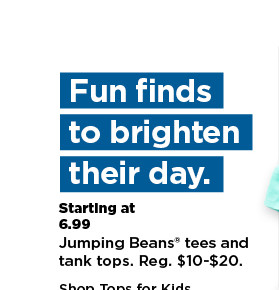 starting at $6.99 jumping beans tees and tank tops.