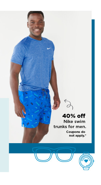 40% off nike swim trunks for men. shop now.