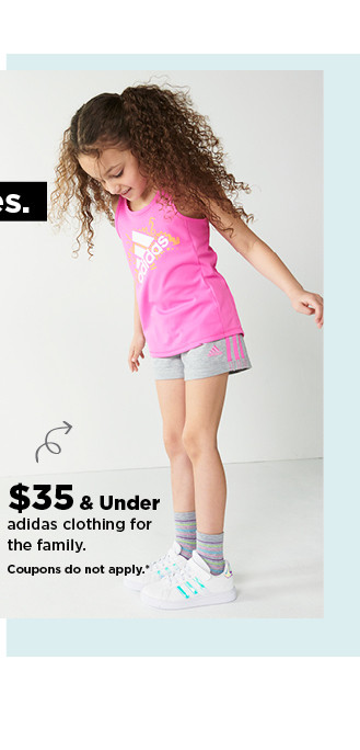 $35 & under adidas clothing for the family.