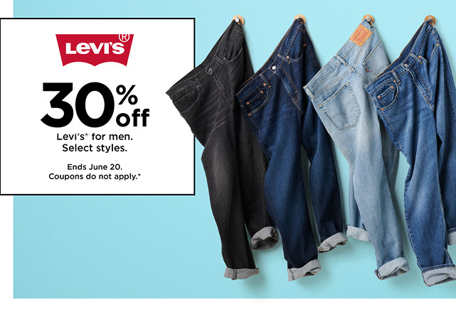 30% off levi's for men. shop now.