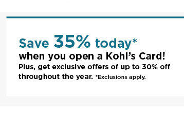 don't have a kohls card? apply now.