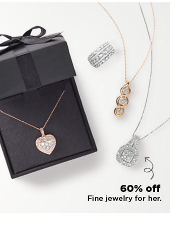 60% off fine jewelry for mom. shop now.