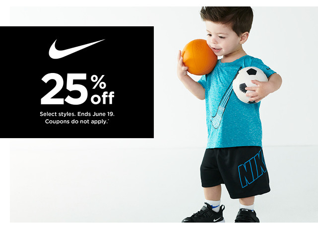 25% off Nike. Select styles. Offers and coupons do not apply. Shop now.