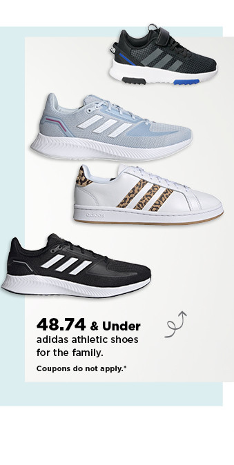 48.74 and under adidas athletic shoes for the family. shop now.