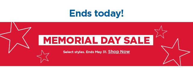 memorial day sale. shop now. 