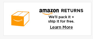 amazon returns we'll pack it and ship it for free. learn more. 