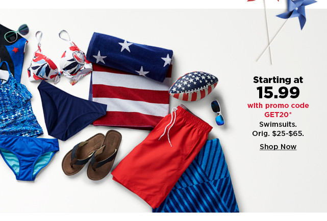 starting at $15.99 swimsuits. shop now.