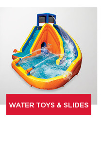 water toys and slides. shop now.