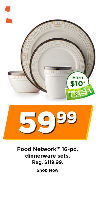 59.99 food network 16 piece dinnerware sets. shop now.