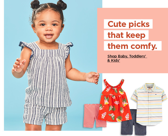 Shop baby, toddler and kids clothing.