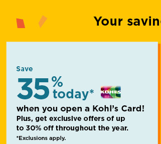 don't have a kohls card? apply now.