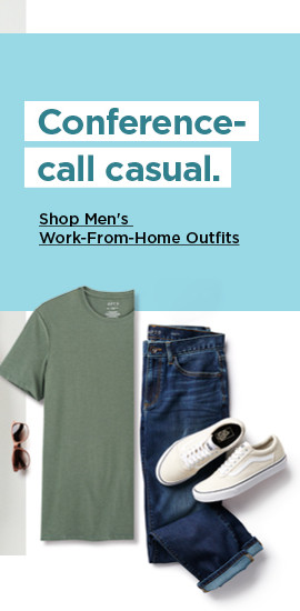 shop men's work from home outfits.