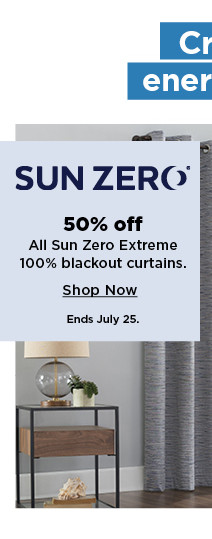 50% off sun zero extreme 100% blackout curtains. shop now.