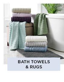 shop bath towels and rugs
