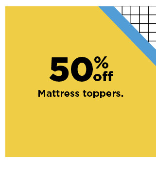 65% off the big one memory foam mattress toppers. shop now.